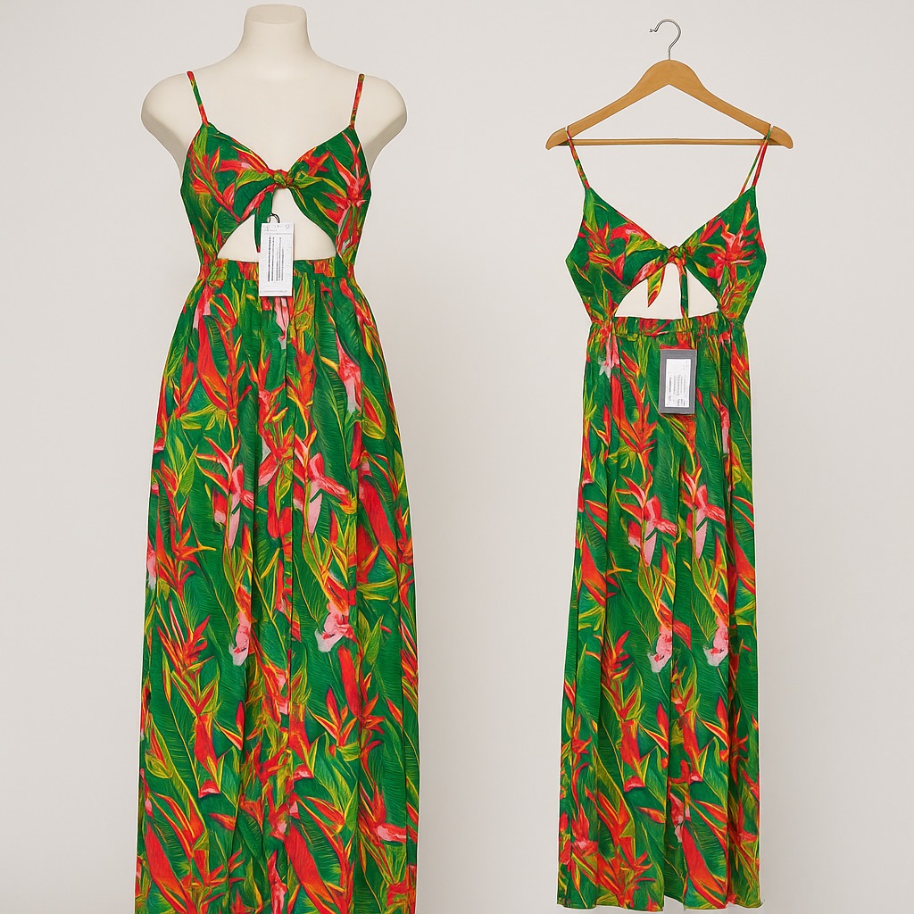 944 Tropicana Cut Out Maxi Beach Dress 944 Tropicana Cut Out Maxi Beach Dress